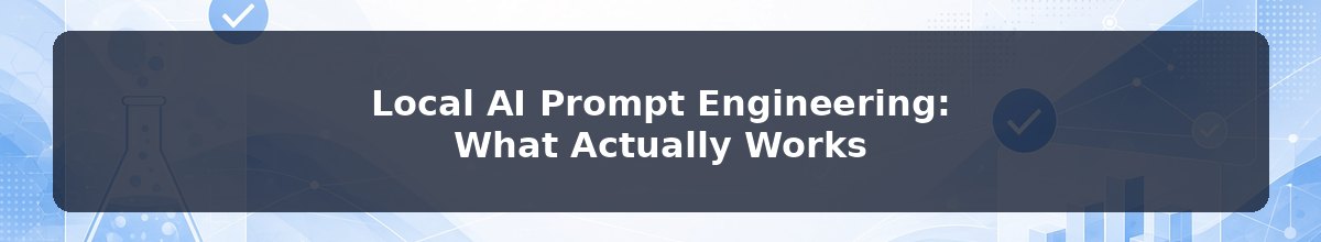 Local AI Prompt Engineering: What Actually Works